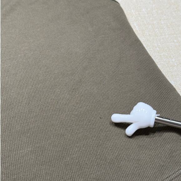 Free People Intimately Dani Tank Olive Green Flowy Spaghetti Strap V-Neck Ribbed - Picture 8 of 9